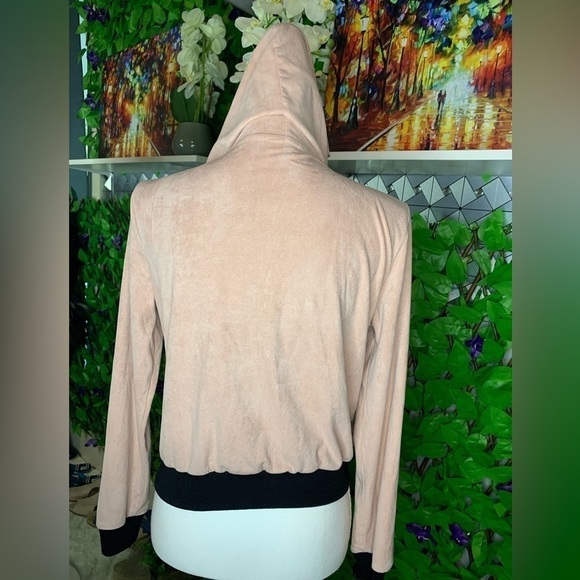 Y2K Privy Privately Privileged Dusty Pink Velvet Zipper Track Suit woman’s XS - Picture 7 of 16
